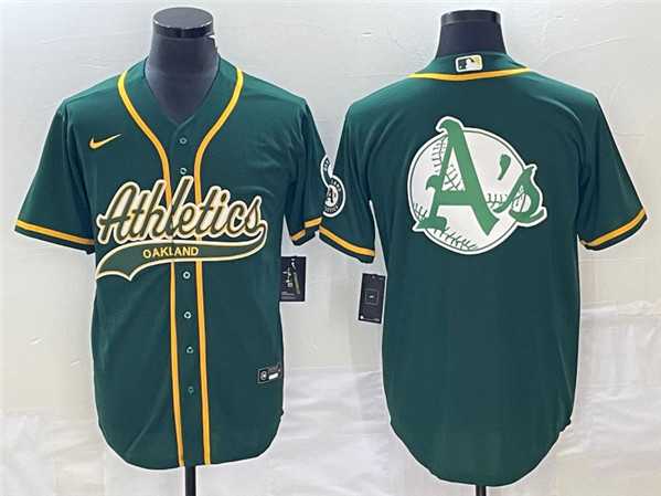 Men's Oakland Athletics Green Team Big Logo Cool Base Stitched Baseball Jersey 003,We sell and wholesale Men's Oakland Athletics Green Team Big Logo Cool Base Stitched Baseball Jersey 003 on line form chian!